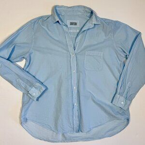 Grayson The Hero Light Blue Button Up Shirt Womens Size 05 Cotton Long Sleeve